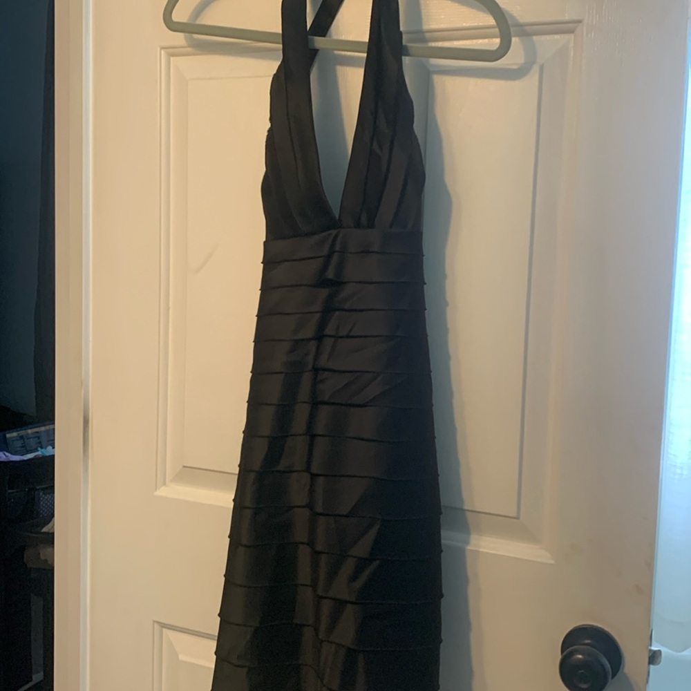 BCBG Black halter dress